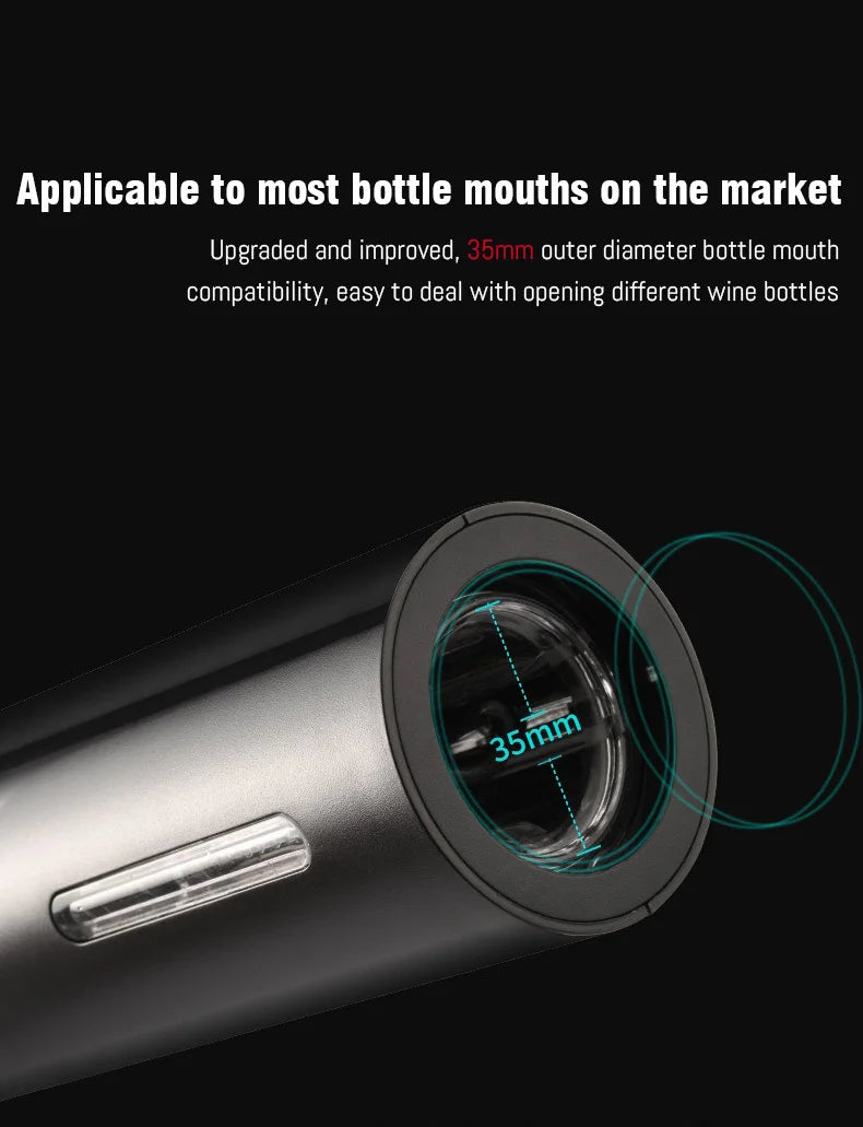 Electric Wine Bottle Opener (Black)